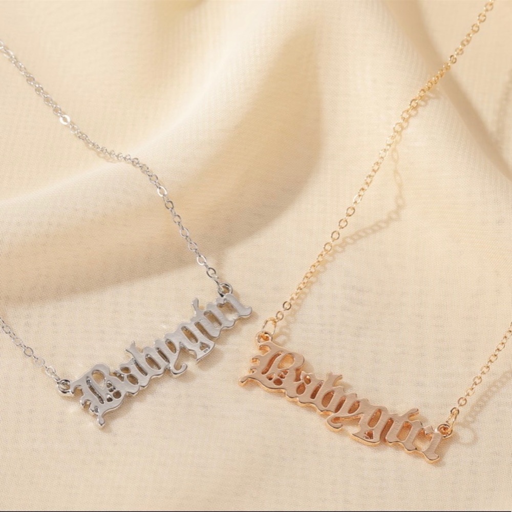 Silver and gold necklace